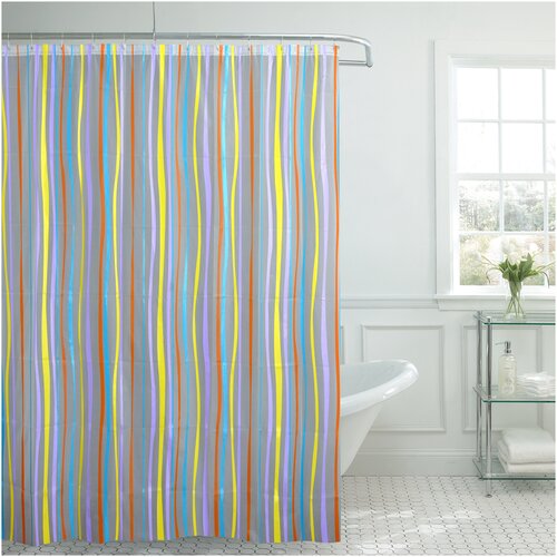 фото Штора для ванной комнаты stripes studiotex