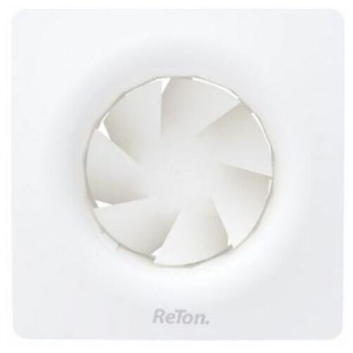 Шведский тихий (25дБ) вытяжной вентилятор, D100мм, с обратным клапаном Reton Silent 100B , белый