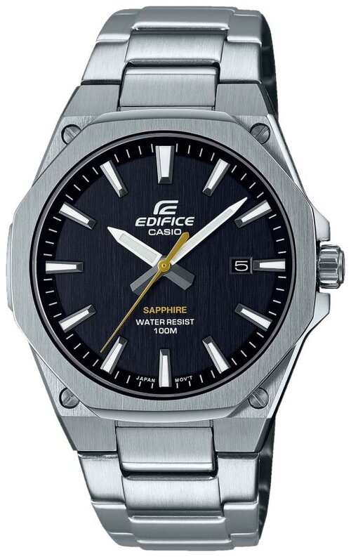 Наручные часы CASIO Edifice EFR-S108D-1AVUEF, черный, серебряный