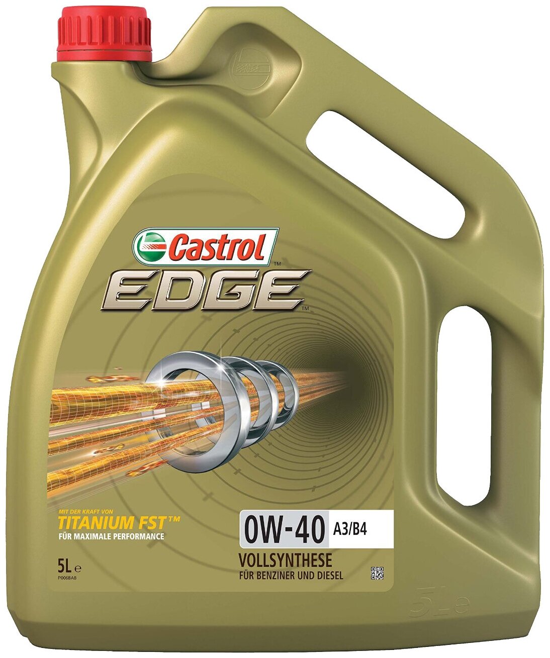 Синтетическое моторное масло Castrol Edge 0W-40 A3/B4, 5 л
