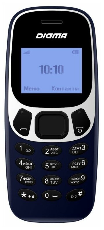 Сотовый телефон DIGMA A105N 2G Linx, темно-синий