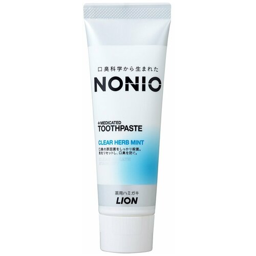 Купить Зубная паста LION NONIO+Medicated Toothpaste комплексного действия травяная мята 130гр
