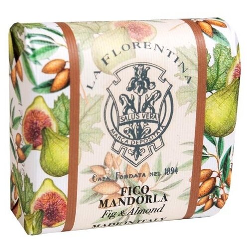 La Florentina Bar Soap Fig & Almond Мыло натуральное на основе масел ши и оливы с экстрактами Инжира и Миндаля 106 гр