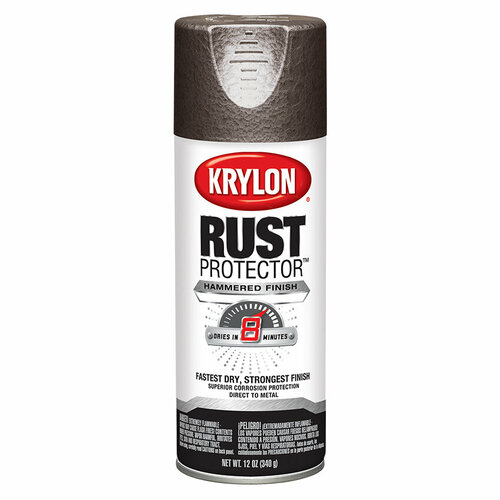 Аэрозольная антикоррозийная эмаль с молотковым эффектом Krylon Rust Protector Hammered Finish, Brown, 340гр