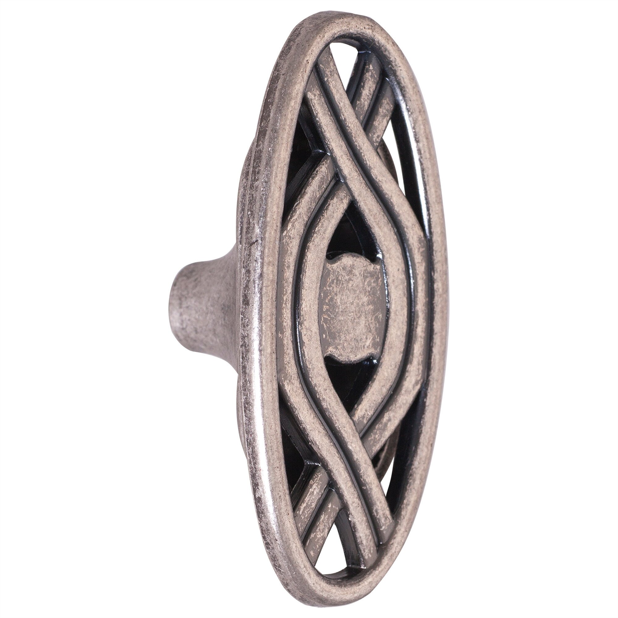 фото Ручка-кноб Kerron 55 мм металл цвет черненый старинный цинк