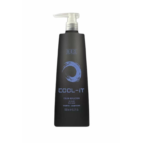 BES оттеночный шампунь COLOR REFLECTION COOL-IT pH 4.5, 1000 мл bes оттеночный шампунь color reflection orange therapy ph 4 5 300 мл