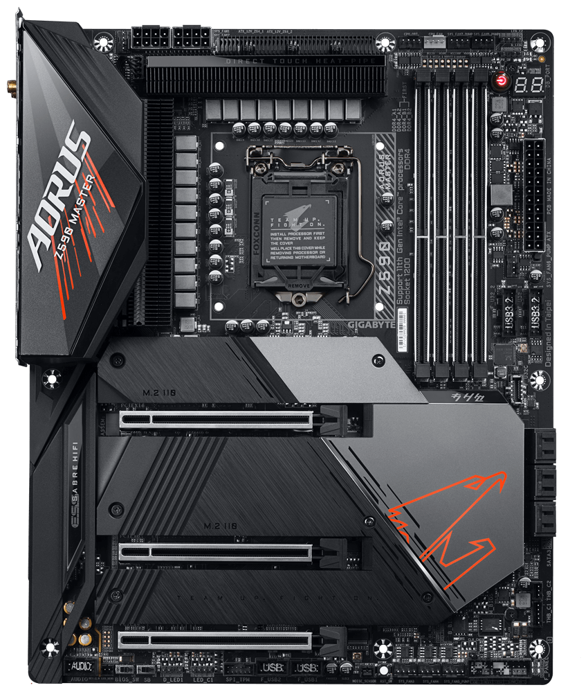 Материнская плата GIGABYTE Z590 AORUS MASTER (LGA1200, ATX)