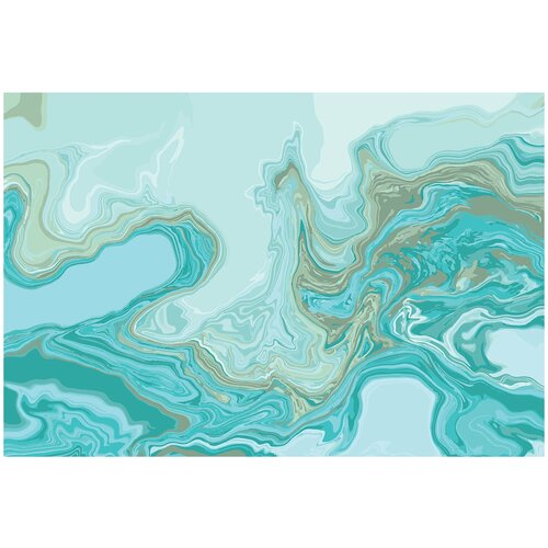 Фотообои флизелин эко Изумрудные разводы 400х270 8100₽