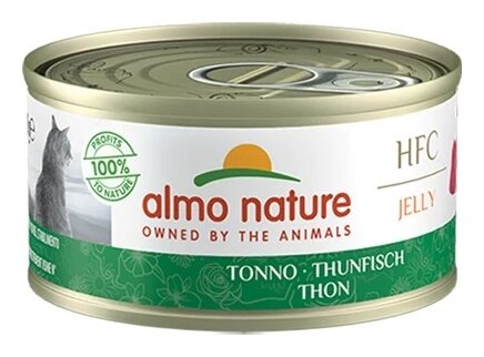 Almo Nature Консервы для Кошек "Тунец в желе" (HFC Adult Cat Tuna Jelly) 0,07 кг