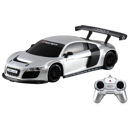 Rastar Audi R8 46800, 1:24, 17.4 см, серебристый rastar машина р у 1 24 audi r8 белый