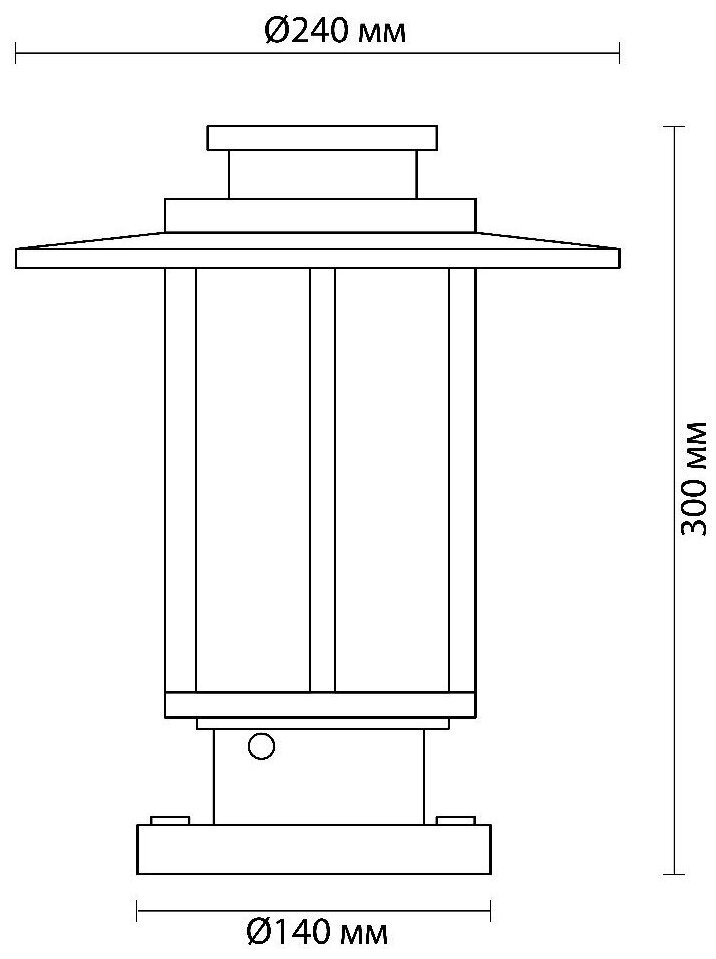 Уличный светильник Odeon Light Mito 4047/1B - фото №2