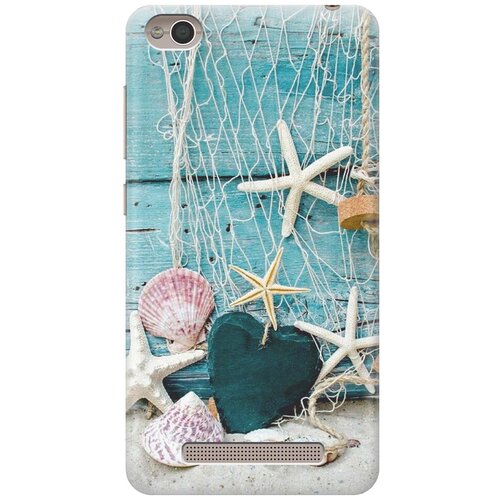 фото Cиликоновый чехол на xiaomi redmi 4a / сяоми редми 4а с принтом "морские звезды" gosso