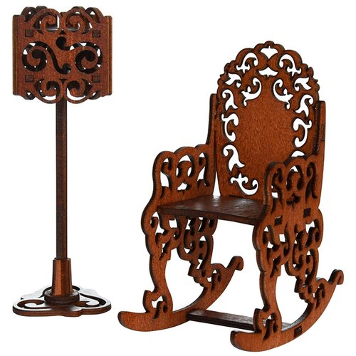 фото Яигрушка кресло и торшер одним прекрасным утром (59418) коричневый
