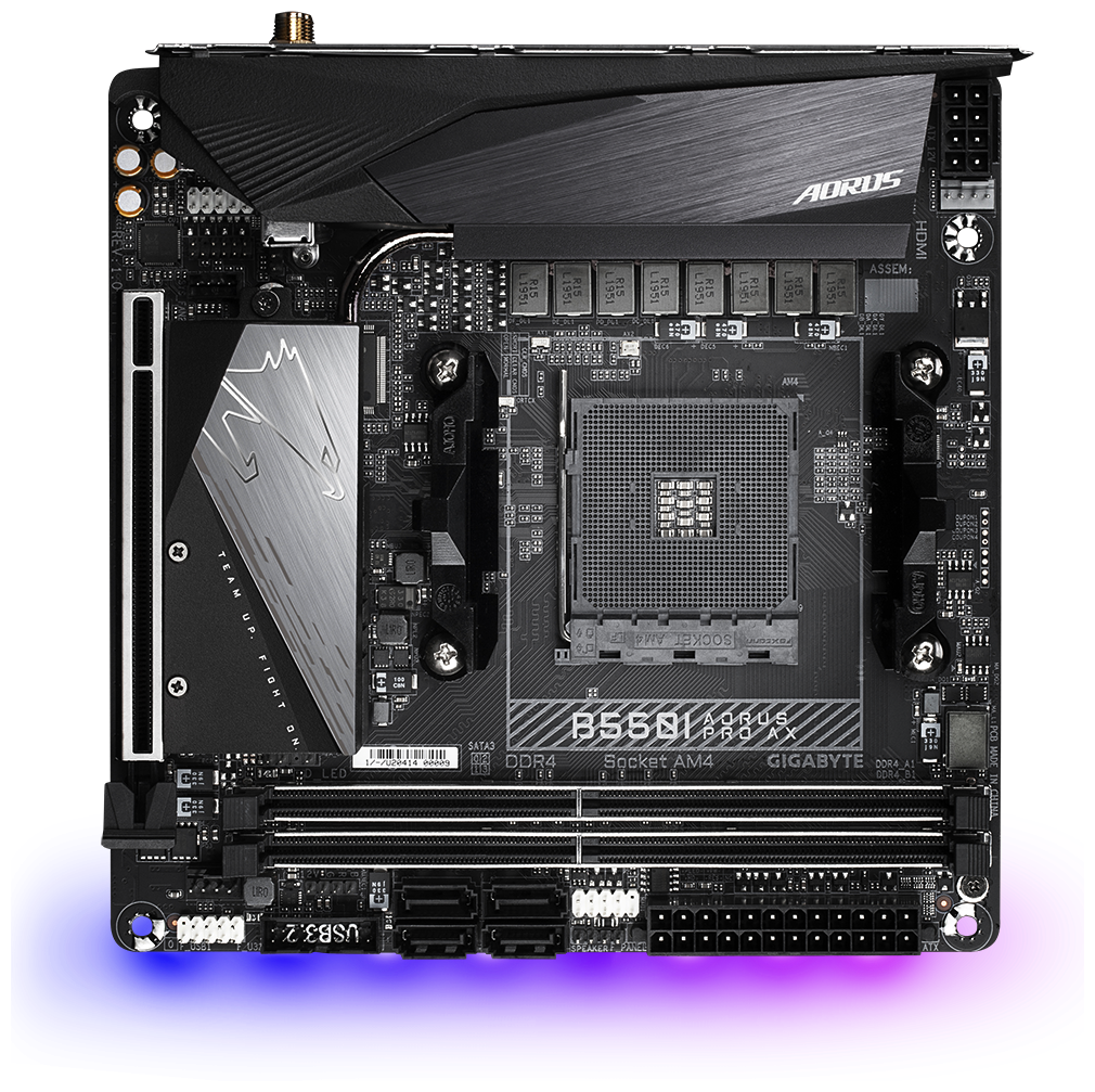 Материнская плата Gigabyte B550I AORUS PRO AX,