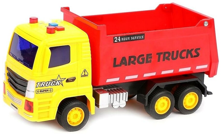 Машинка Senyue Toys 89003A-1 1:18, 9.5 см, желтый/красный