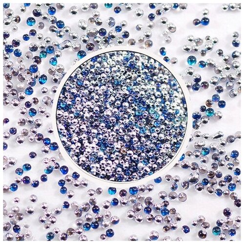 Шарики Metal Blue-Silver, 30г, Epoxy Master crystal glass metal crushed stone resin filling uv epoxy resin mold filler nail art decoration for diy jewelry making accessorie