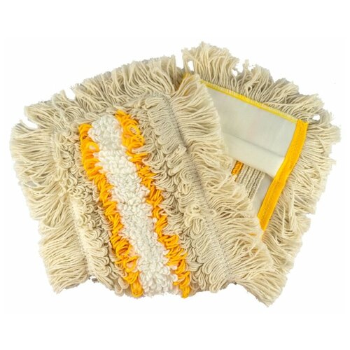 Насадка - МОП для швабры HUNTER желтая Ш 500 мм плоская с карманами