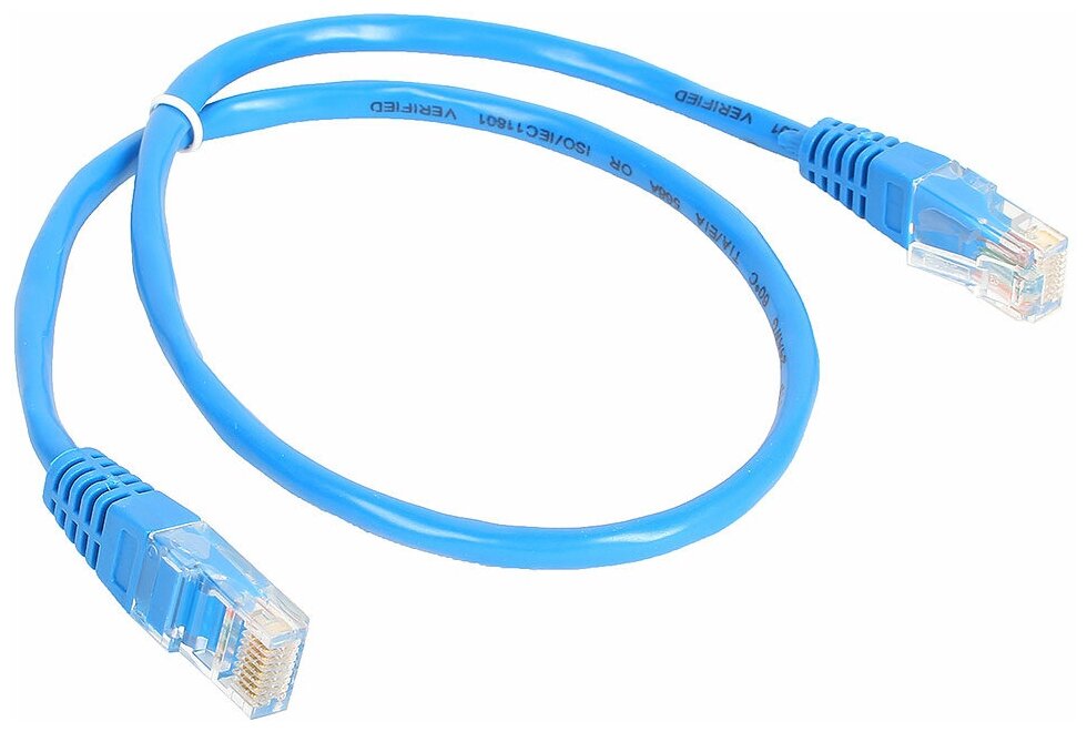 Патч-корд Premier ANP511_0.5M_B UTP 4 пары cat5E CCA molded 0.5м синий outdoor RJ-45 (m)-RJ-45 (m)