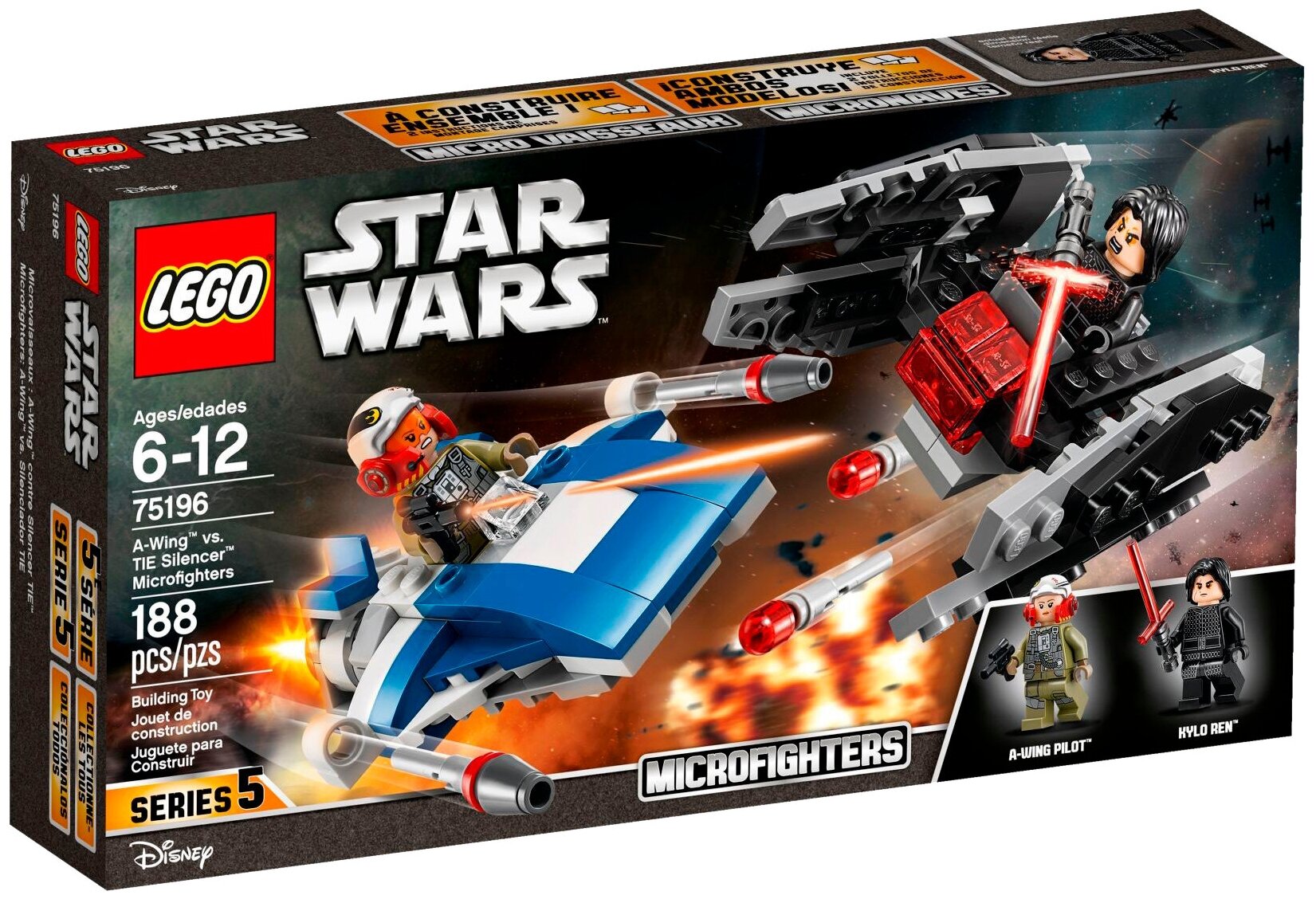 Конструктор LEGO Star Wars TM Истребитель типа A против бесшумного истребителя СИД - фото №1
