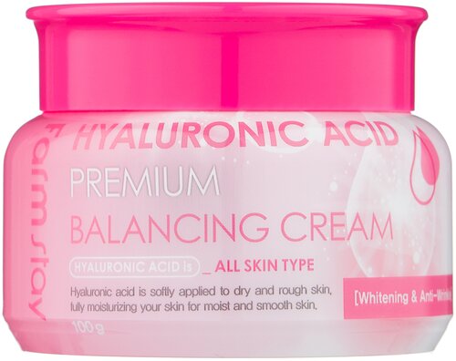 Farmstay Hyaluronic Acid Premium Balancing Cream балансирующий крем для лица с гиалуроновой кислотой, 100 мл