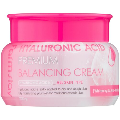 Farmstay Hyaluronic Acid Premium Balancing Cream балансирующий крем для лица с гиалуроновой кислотой, 100 мл