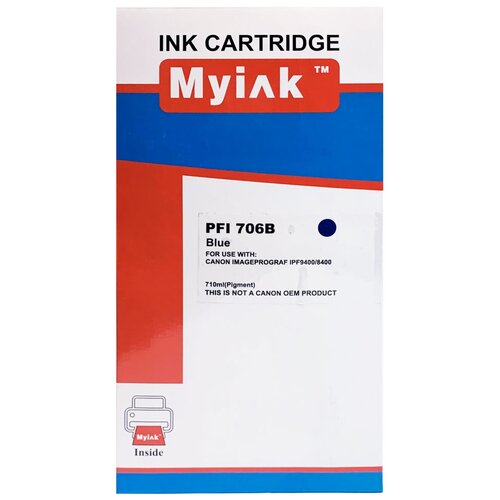 MyInk PFI-706B, голубой pfi 706b blue 700 мл 6689b001