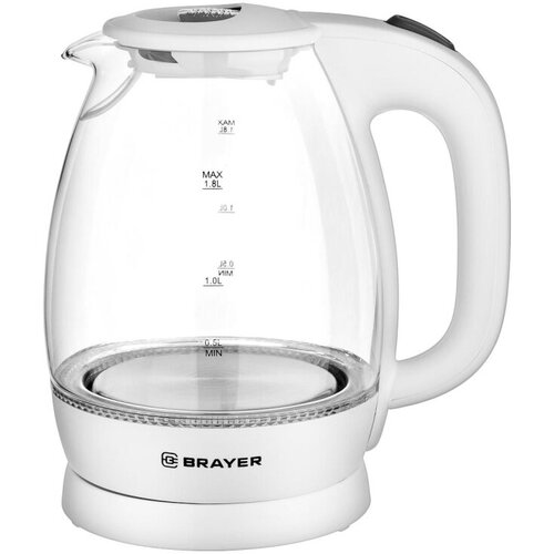 Чайник электрический BRAYER BR1013WH 2200 Вт 18 л высокопроч стекл 1353352 460000₽