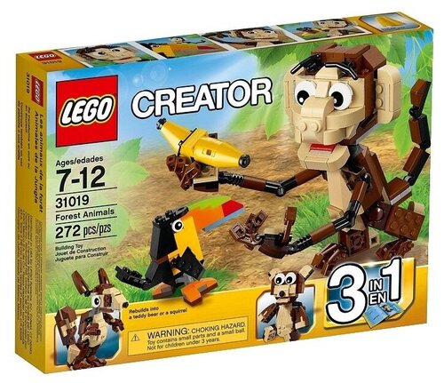 Конструктор LEGO Creator 31019 Забавные животные, 272 дет.