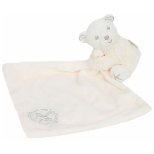 Игрушка-комфортер Медвежонок с платочком Kaloo кремовый
