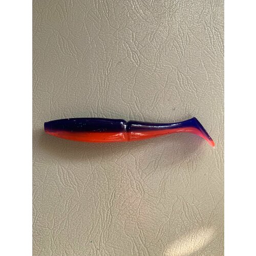 Мягкая силиконовая приманка Савамура (River Shad)105мм,4шт. Фиолетово-красный (Violet-fire).