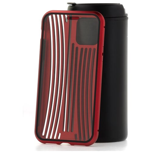 фото Чехол на iphone 11 pro kruche metal suitcase red кruче