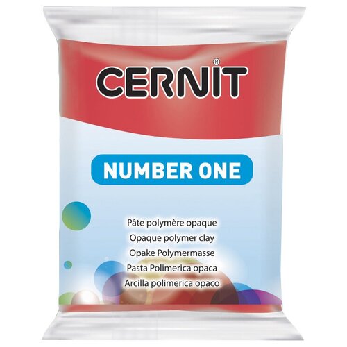Пластика полимерная запекаемая 'Cernit № 1' 56-62 гр. CE0900056 (463 рождественский красный)