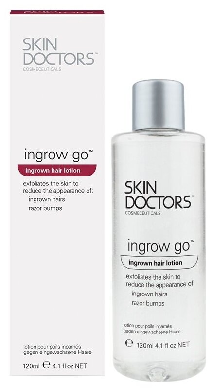 Skin Doctors Лосьон для удаления и предотвращения появления вросших волос Ingrow Go, 120 мл