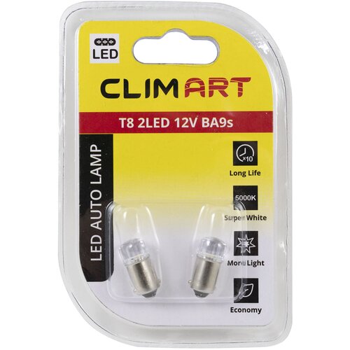 Лампа светодиодная Clim Art T8 T4W / BA9s 2LED 2шт.