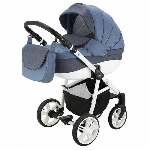 Коляска классическая Be2Me «Dolce» 2 в 1 сине-розовый космос