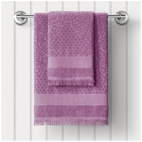 фото Guten morgen полотенце буше цвет: винный br54146 (70х130 см)