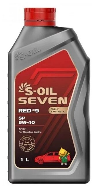 Синтетическое моторное масло S-OIL SEVEN RED #9 SP 5W-40, 4 л, 3.7 кг