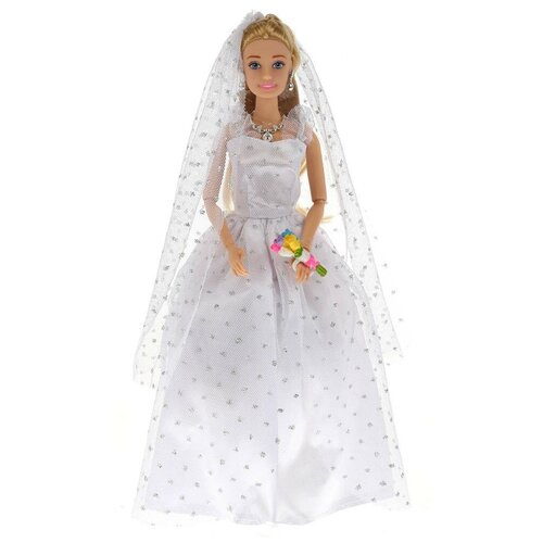 фото Кукла карапуз софия в свадебном платье, 29 см, 99074-s-an