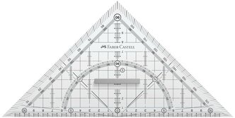 Faber-Castell Многофункциональный треугольник 22 см (171010) прозрачный