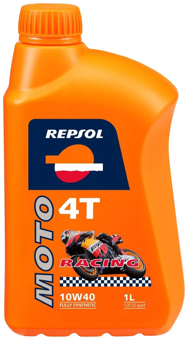 Синтетическое моторное масло Repsol Moto Racing 4T 10W40