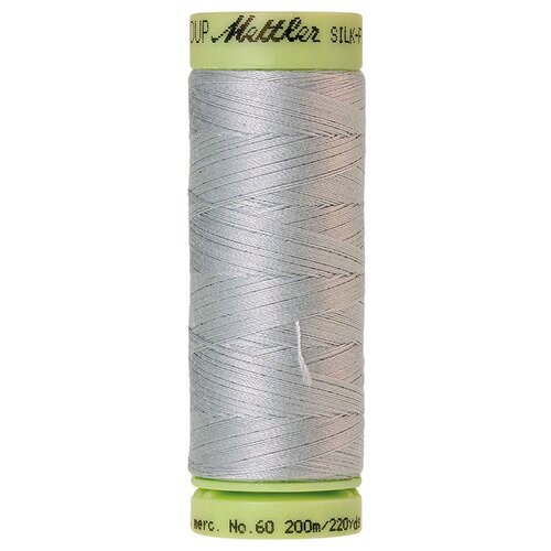 Нить для машинного квилтинга SILK-FINISH COTTON 60, 200 м 100% хлопок 1340 Silver Grey ( 9240-1340 )