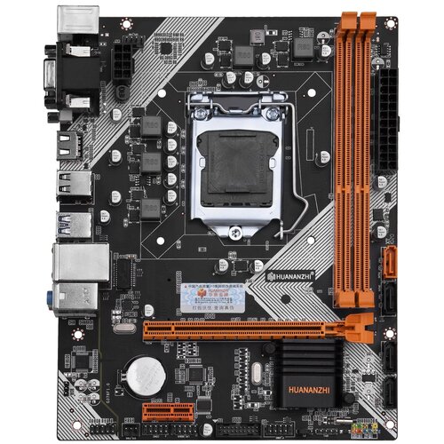 Материнская плата LGA 1155 HUANANZHI B75 для i3 i5 i7 2xDDR3 NVME M2 mATX новая 583000₽
