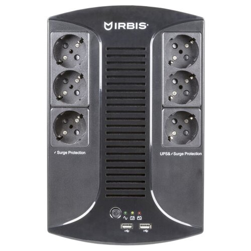 ИБП Irbis UPS Personal plus 600VA/360W, AVR, 6xSchuko outlets