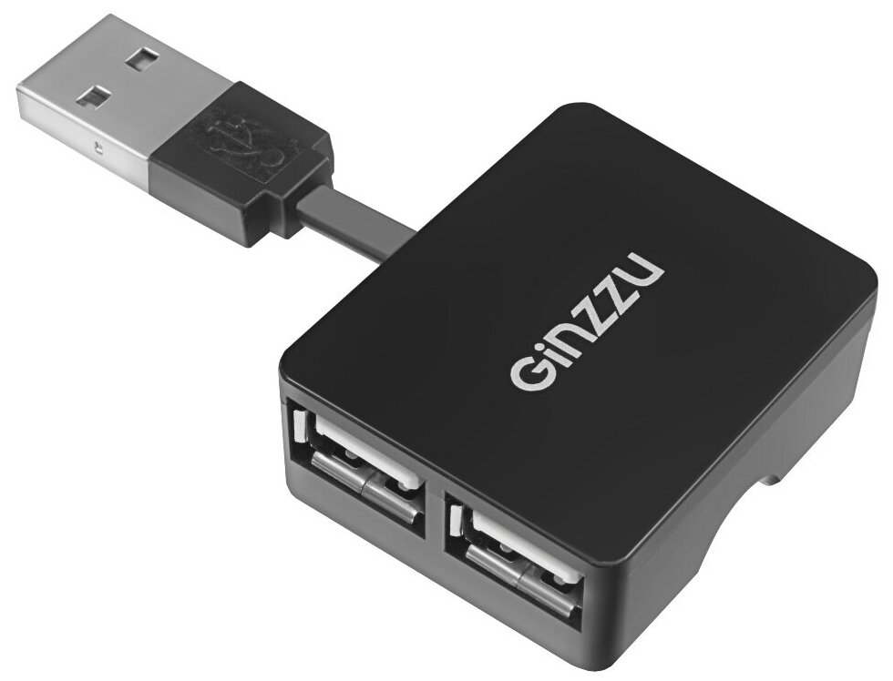 USB-концентратор Ginzzu GR-414UB разъемов: 4