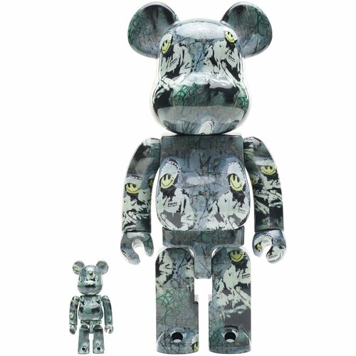 Фигура Medicom Toy Bearbrick - Riot Cop Brandalism xBanksy 400% and 100%