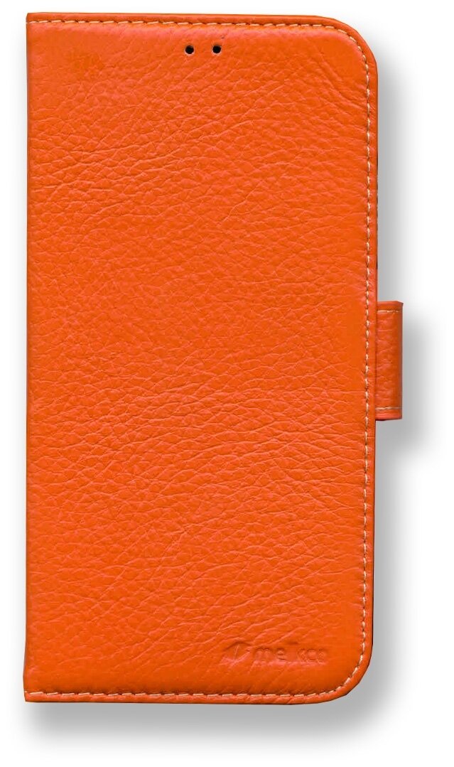 Кожаный чехол книжка Melkco для Apple iPhone 12 mini (5.4") - Wallet Book Type, оранжевый