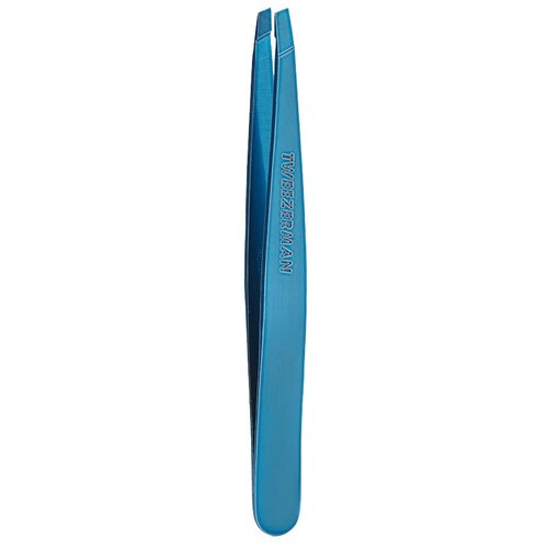 Tweezerman Пинцет Slant tweezer для бровей, bell bottom blue