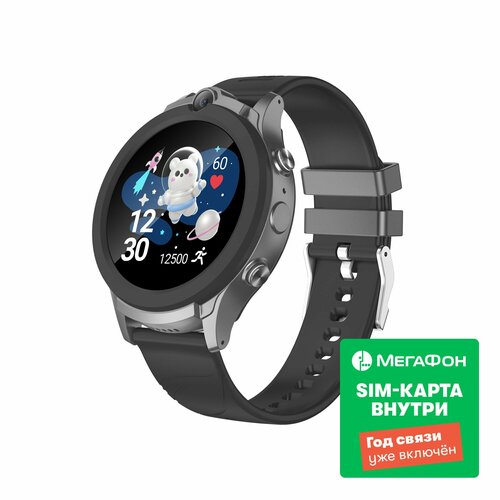 Детские умные часы LEEF VegaSIM-карта Год связи цвет черныйсерый 4891₽