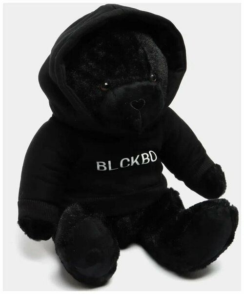 Мягкая игрушка черный плюшевый мишка BLCKBO Черный Медведь Блэкбо, blckbo медведь в худи 40 см