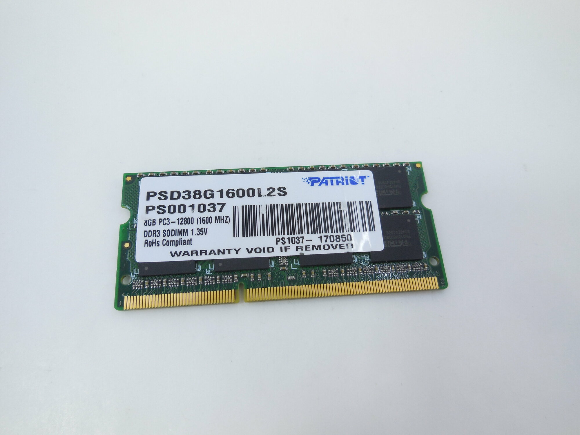 SO-DIMM DDR3L, 8ГБ, Patriot - фото №8